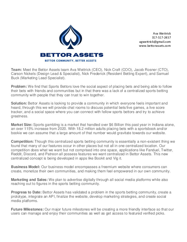 Bettor Assets - Executive Summary.pdf