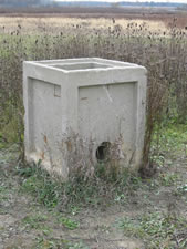Concrete Box used for draining water off of fields