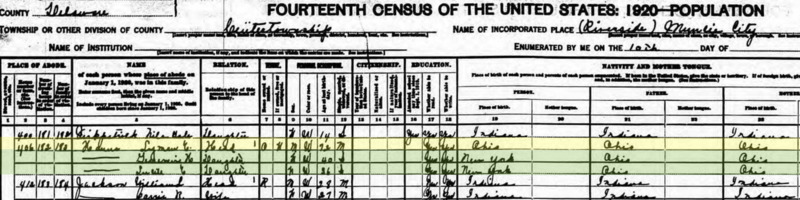 Hanna Household census 1920.png