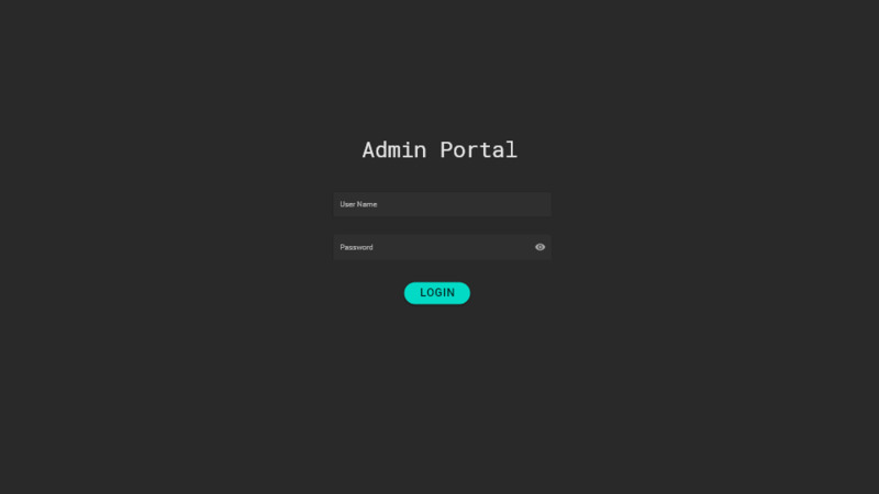 Prototype Login - Admin Portal